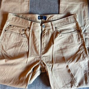 GAP Khaki Slim Fit Tan Pants 34x32